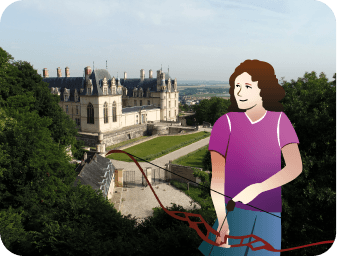 Château d'Écouen avec une archère